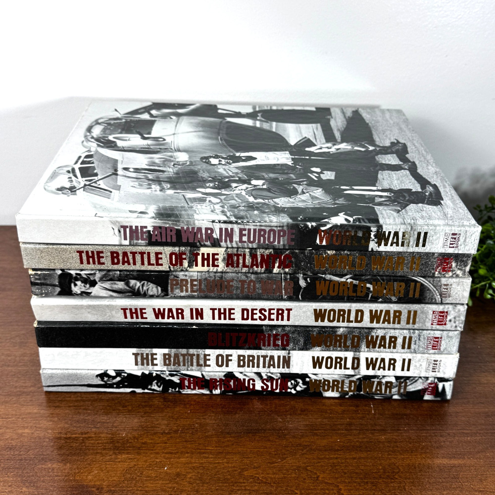 Time Life World War II History Books Lot of 7 WWII Military Hardcover Set 1977